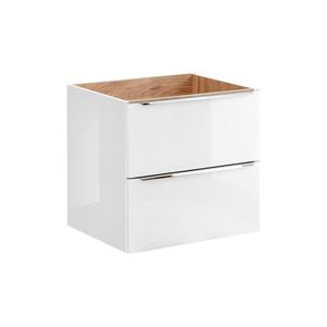 Comad Koupelnová skříňka nízká Capri 810 bílý lesk/dub kraft zlatý obraz