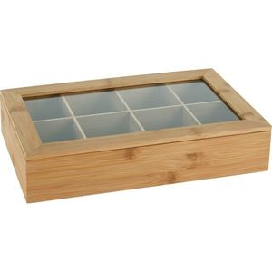 EH Dřevěný box na čajové sáčky Natural obraz
