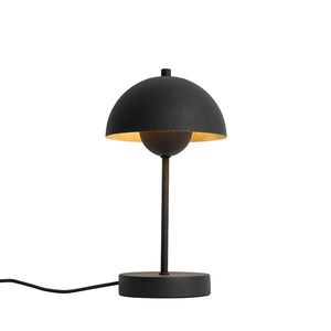 Retro stolní lampa černá se zlatou - Magnax Mini obraz