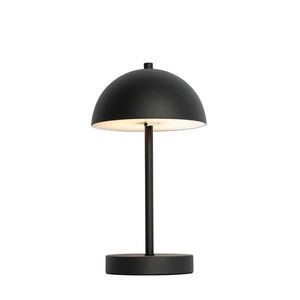 Venkovní stolní lampa černá dobíjecí ve 3 krocích stmívatelná - Keira obraz