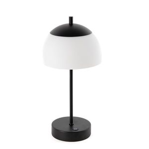 Moderne tafellamp zwart 35 cm opaal glas incl. LED 3-staps dimbaar - Djent obraz