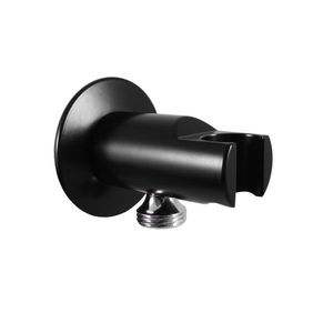 SLEZAK-RAV Držák sprchy s vývodem pro hadici černá matná, Barva: černá matná MD0614RCMAT obraz