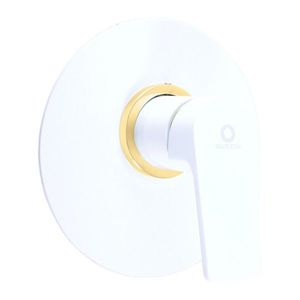 SLEZAK-RAV Baterie sprchová vestavěná COLORADO bílá/zlato, Barva: bílá/zlato CO183LBZ obraz