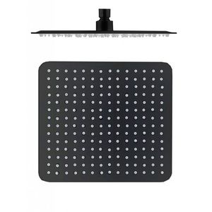 SLEZAK-RAV Hlavová sprcha hranatá kovová 30x30 cm černá matná, Barva: černá matná KS0004CMAT obraz