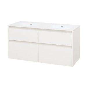 MEREO Opto, koupelnová skříňka s keramickým umyvadlem 121 cm, bílá CN913 obraz