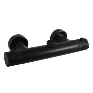 SLEZAK-RAV Vodovodní baterie sprchová TERMOSTATICKÁ černá matná, Barva: černá matná, Rozměr: 150 mm TRM81.5CMAT obraz