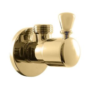 SLEZAK-RAV Rohový ventil s keramickým vrškem zlato, Barva: ZLATÁ lesklá RV0112Z obraz