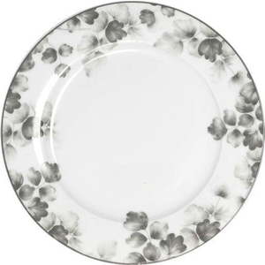 Dezertní porcelánové talíře v bílé a světle šedé barvě v sadě 6 ks ø 19 cm Foliage gray – Villa Altachiara obraz