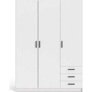 Bílá šatní skříň 147x200 cm Sprint - Tvilum obraz