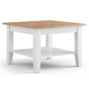 Konferenční stolek BELLU borovice/bílá obraz