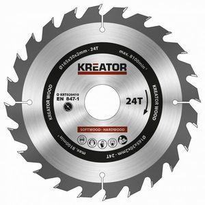 KREATOR KRT020411 Pilový kotouč na dřevo 165mm, 48T obraz