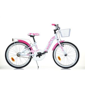 Dino Bikes Dětské kolo 20, HiTech ocel, bílé/růžové obraz