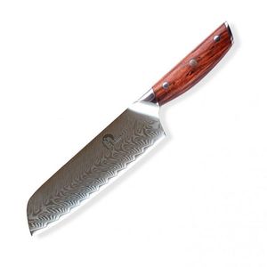 Nůž Dellinger Santoku, damascénská ocel, 17, 5 cm obraz