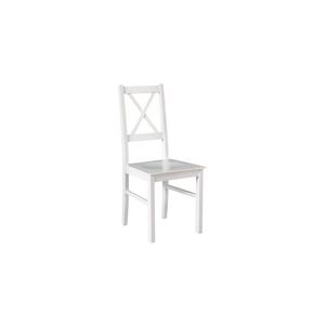 DREWMIX Jídelní židle z masivu NIKO 10 D, bílá 43x90x40 bílá obraz