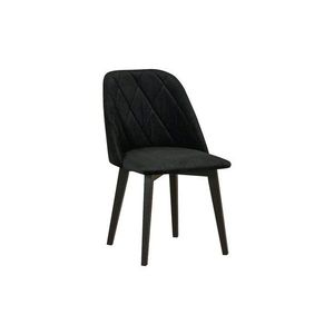 DREWMIX Čalouněná židle z masivu MOLO 3 RP, černá 7 45x82x45 černá obraz