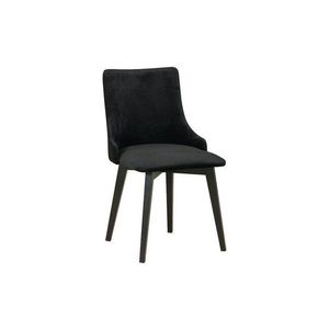 DREWMIX Čalouněná židle z masivu MOLO 5, černá 7 45x82x45 černá obraz