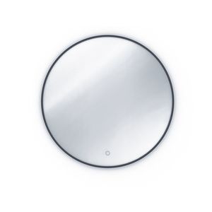 Kulaté zrcadlo ERISTOTE s LED osvětlením, průměr 80 cm obraz