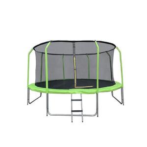 Trampolína COMFORT 427cm zelená s žebříkem obraz