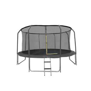 Trampolína COMFORT 427cm černá s žebříkem obraz