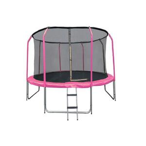 Trampolína COMFORT 366cm růžová s žebříkem obraz