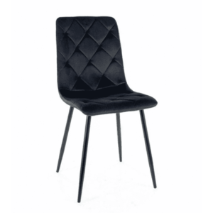 Signal Jídelní židle JERRY Velvet | černá obraz