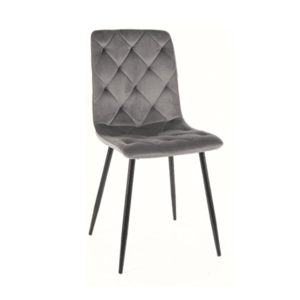 Signal Jídelní židle JERRY Velvet | šedá obraz