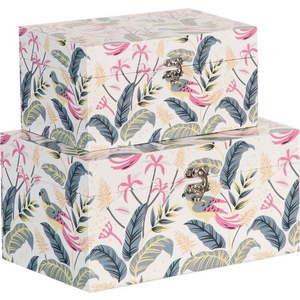 Dekorativní úložné boxy v sadě 2 ks 30x18x15 cm Birds – Ixia obraz