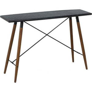 Černý kovový konzolový stolek 38x120 cm Oslo – Ixia obraz