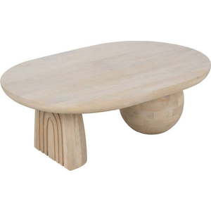 Krémový konferenční stolek z mangového dřeva 71x107 cm Batel – Ixia obraz