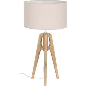 Krémová stolní lampa s textilním stínidlem (výška 67 cm) – Ixia obraz