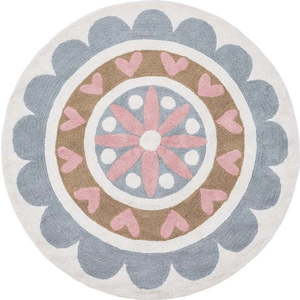 Bavlněný dětský koberec ø 150 cm Flower – Ixia obraz