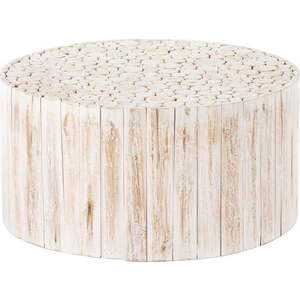 Kulatý odkládací stolek z teakového dřeva ø 90 cm Akar – Ixia obraz