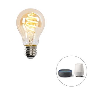 Smart E27 stmívatelná v Kelvinově LED lampě A60 goldline 4W 270 lm 1800-3000K obraz