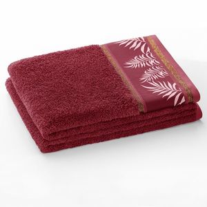 Bavlněný ručník AmeliaHome Pavos bordó, velikost 50x90 obraz