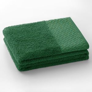 Bavlněný ručník DecoKing Andrea zelený, velikost 50x90 obraz