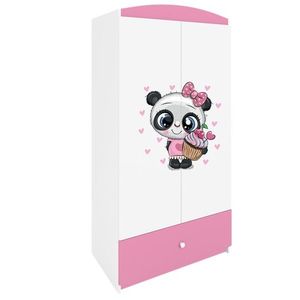 Kocot kids Dětská šatní skříň BABYDREAMS Panda růžová obraz