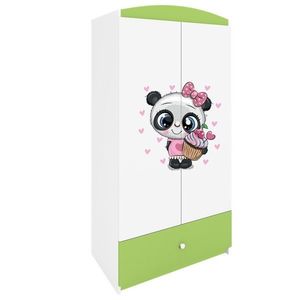 Kocot kids Dětská šatní skříň BABYDREAMS Panda zelená obraz