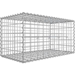 SONGMICS Gabionový koš SMASH 100x50X50 cm stříbrný obraz