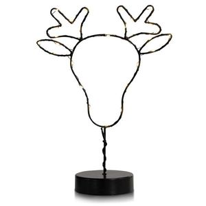 DecoKing LED Světelná dekorace Reindeer černá obraz