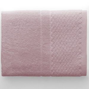 AmeliaHome Ručník RUBRUM klasický styl 30x50 cm pudrově růžový, velikost 50x90 obraz
