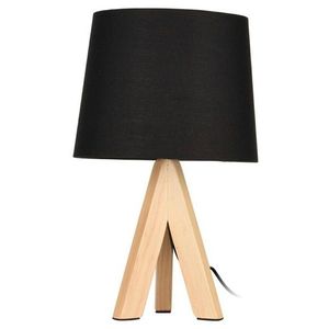 DekorStyle Stolní lampa BOHO 29 cm černá/hnědá obraz