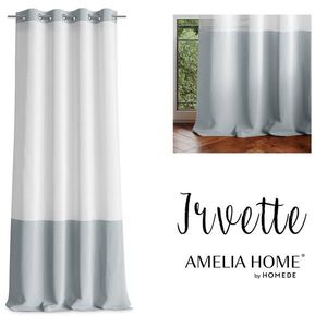 Záclona AmeliaHome Irvette II stříbrná, velikost 140x270 obraz