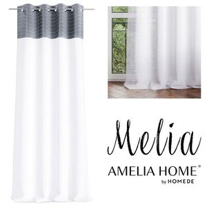 Záclona AmeliaHome Melia bílá, velikost 140x250 obraz
