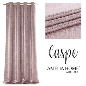 Závěs AmeliaHome CASPE pudrově růžový, velikost 140x250 obraz