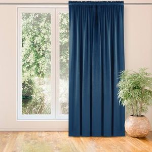 HOMEDE Závěs Vila s tunelem a nařasením indigo, velikost 135x175 obraz