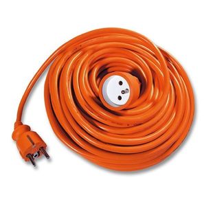 Ecolite Oranžový prodlužovací kabel - spojka, 20m, 1 zásuvka, 230V, 3 x 1mm2 FX1-20 obraz