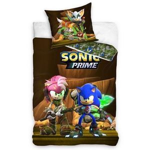 Carbotex Dětské povlečení Ježek Sonic a Amy Rose, 140 x 200 cm, 70 x 90 cm obraz