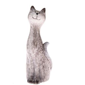 Zahradní dekorace Sedící kočka, 5, 4 x 13, 6 x 4, 7 cm obraz