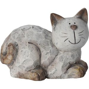 Zahradní keramická dekorace Kočka sedící, 16, 7 x 12, 2 x 10, 2 cm obraz