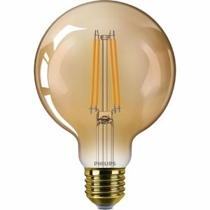 Philips LED filament žárovka E27 G95 7W (40W) 1800K nestmívatelná, jantarová obraz